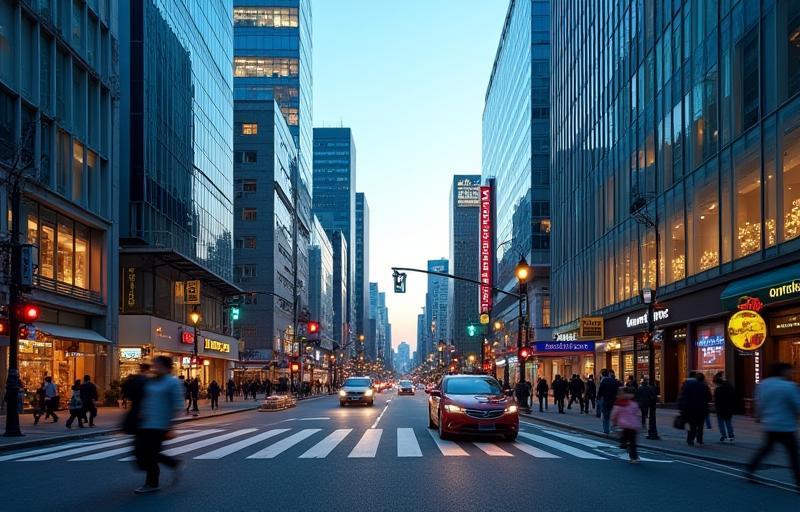 Street view or landmark image of downtown Seoul
